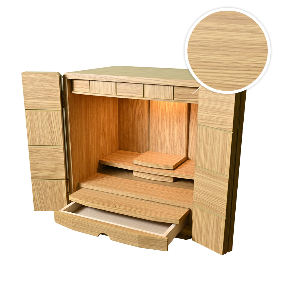 モダン仏壇 (ヘレナ 14号) ナチュラル｜千寿