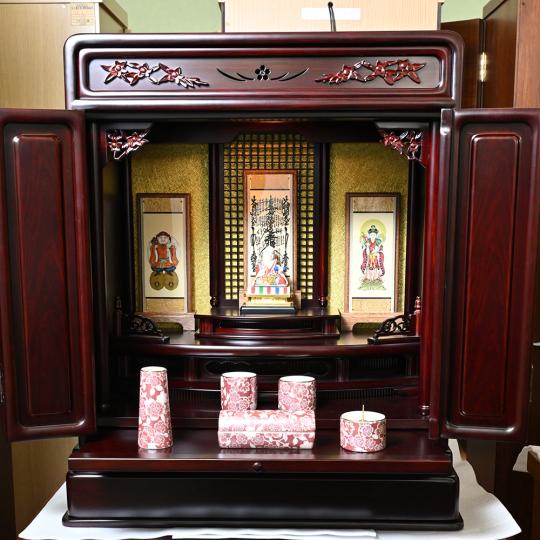 小型仏壇 (古都慶 18号) 紫檀